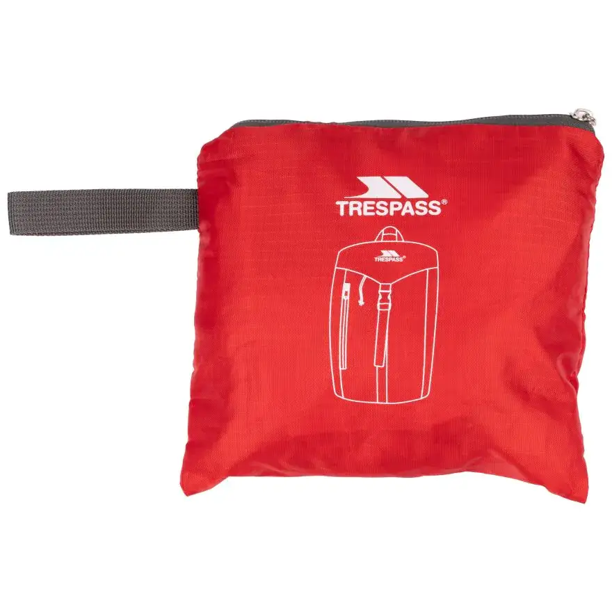Trespass Venoy Foldbar Rygsæk 25L Rød5 Foldbar Rygsæk 25L Rød
