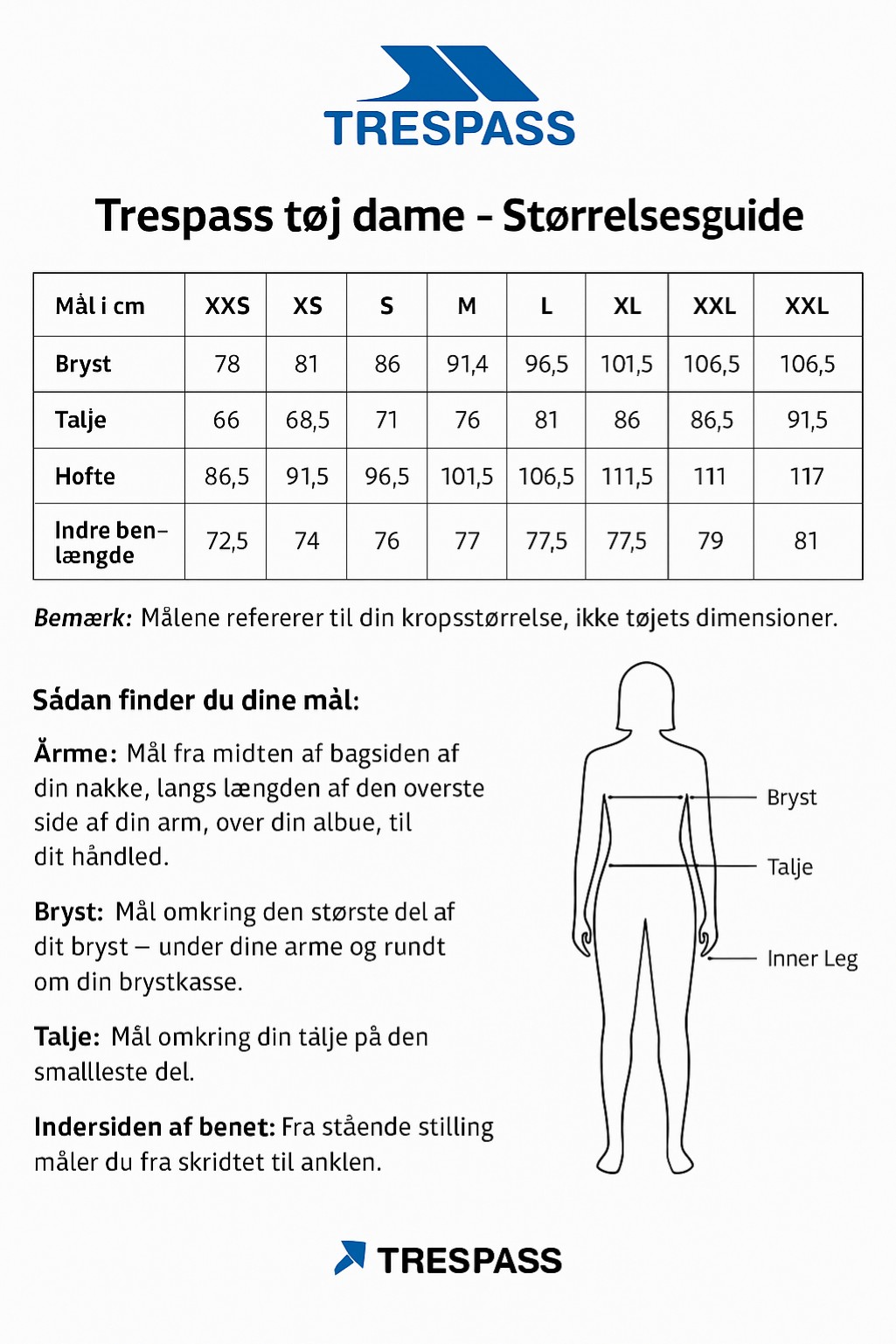 Størrelsesguide