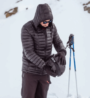 Herre dunjakke Trespass Zoltan Letvægtsjakke – Sort Herre dunjakke