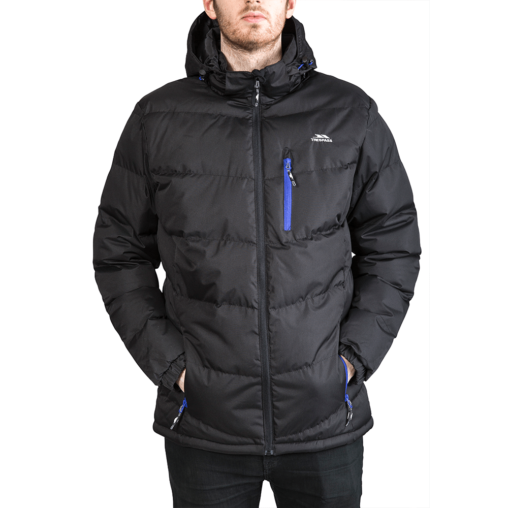 Herre vinterjakke Trespass Blustery Sort_1 Herre vinterjakke