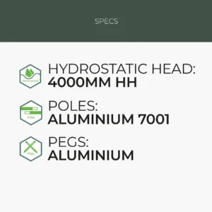 Highlander Respite 2-personers telt – Fyrregrøn_12 2-personers telt