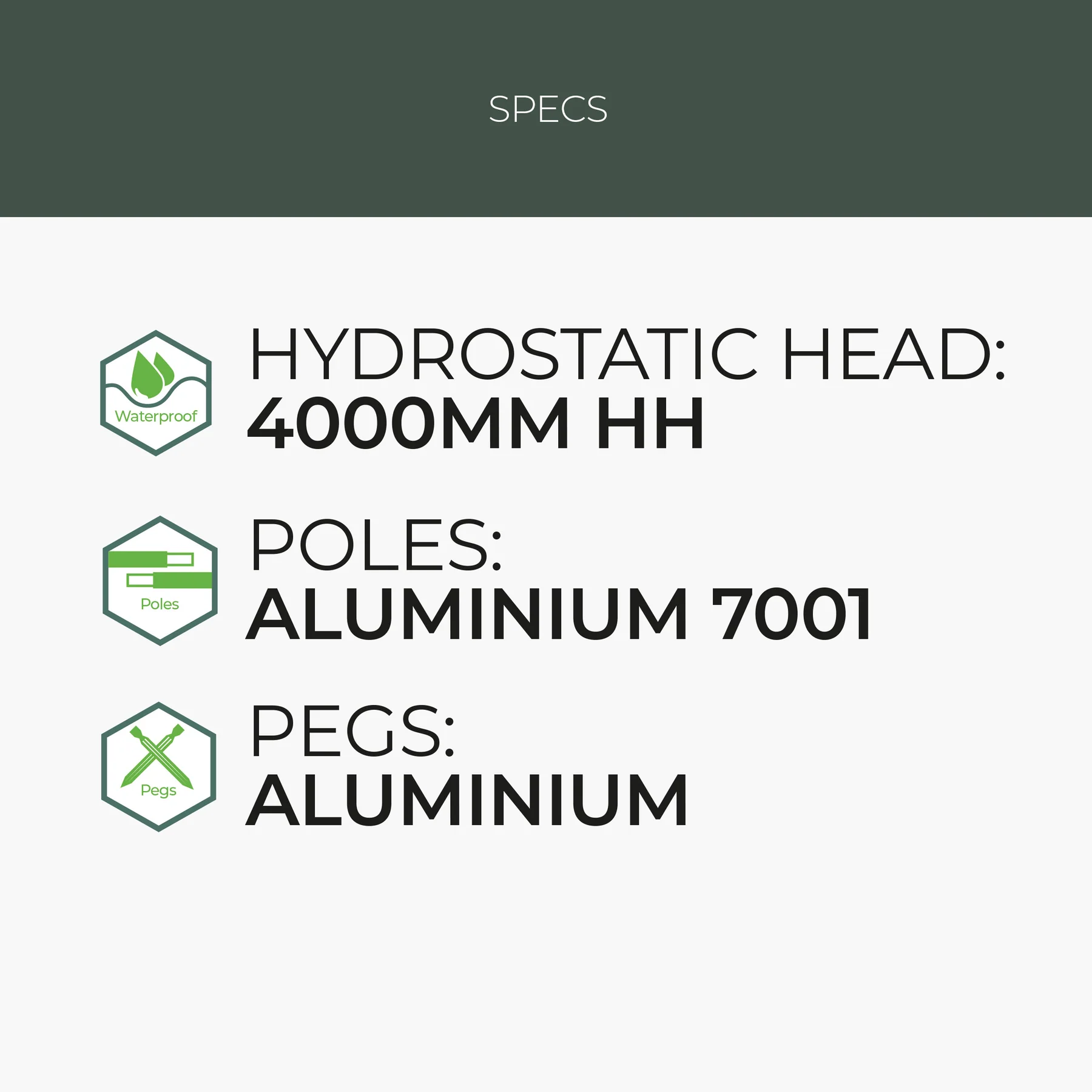 Highlander Respite 2-personers telt – Fyrregrøn_12 2-personers telt