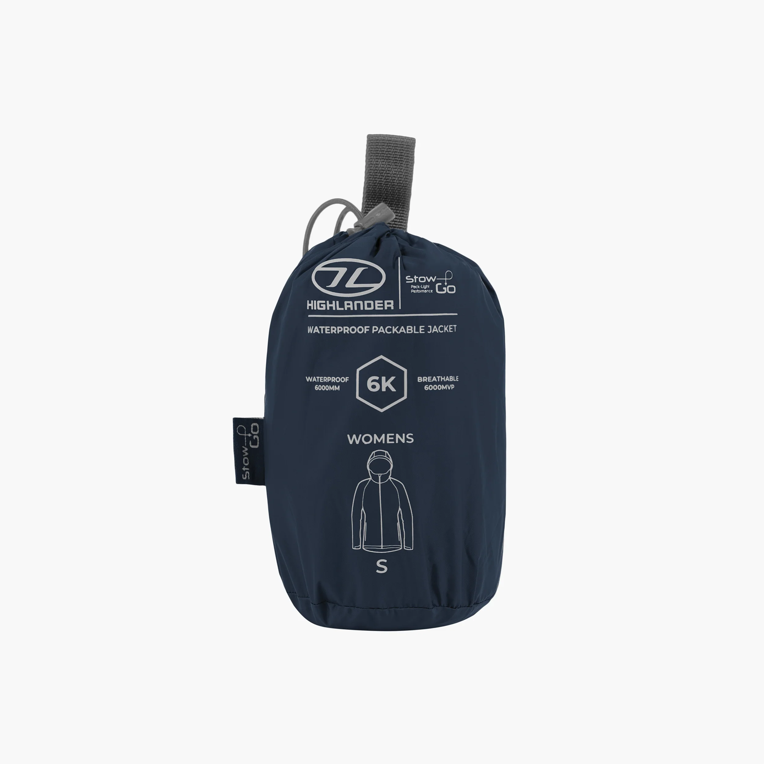 Highlander Stow Go Dame regnjakke navy_1 Regnjakke