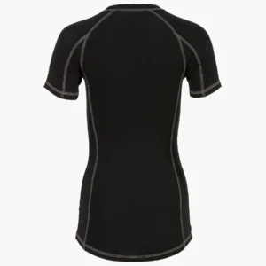 Dame baselayer T-shirt Highlander Bamboo – Sort_2