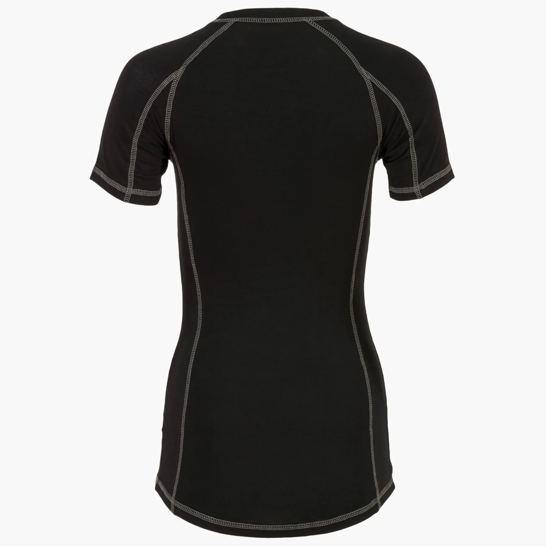 Dame baselayer T-shirt Highlander Bamboo – Sort_2