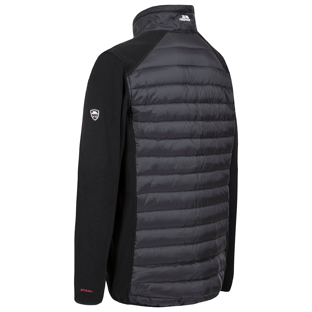 Herre fleecejakke Trespass Saunter sort Herre fleecejakke