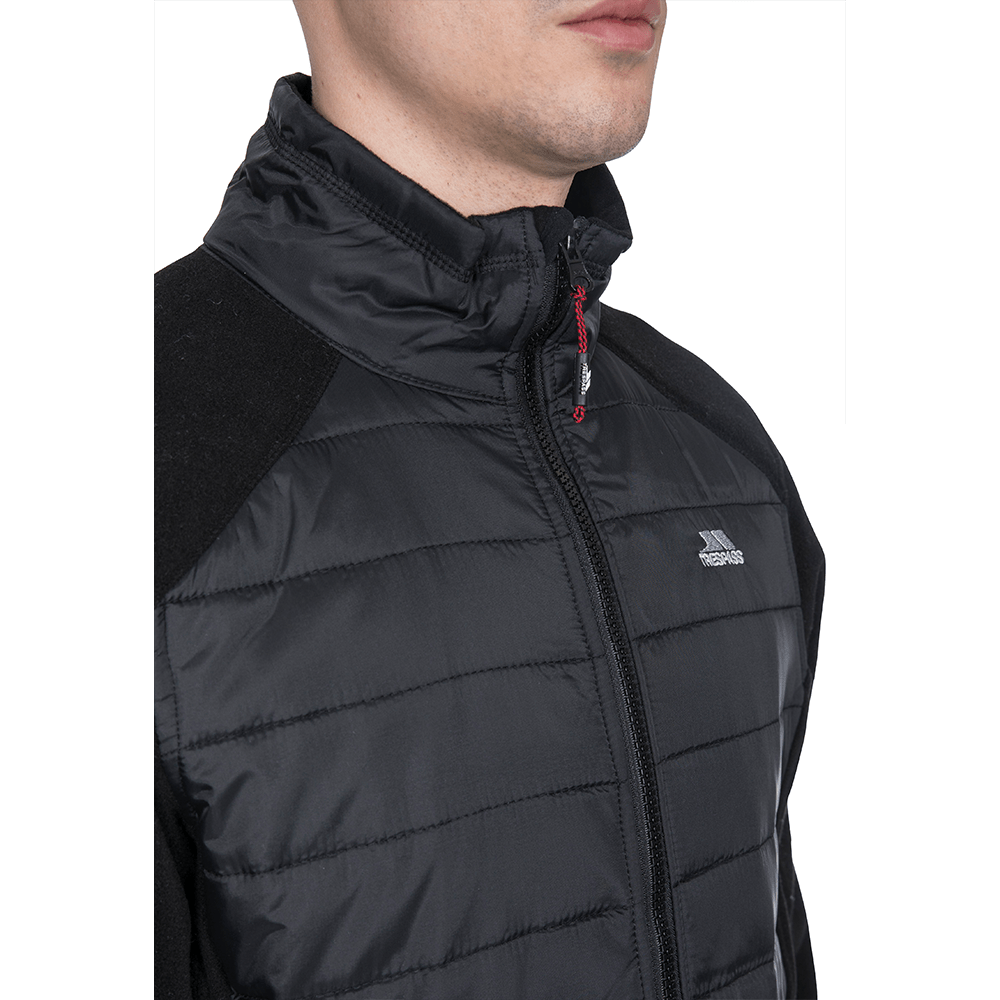 Herre fleecejakke Trespass Saunter sort Herre fleecejakke