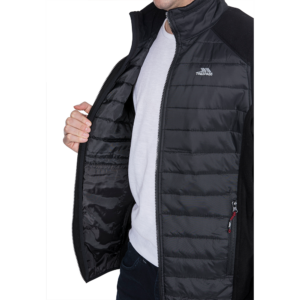 Herre fleecejakke Trespass Saunter sort Herre fleecejakke