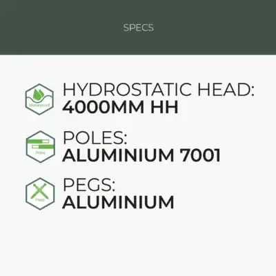 2-personers tunnel telt