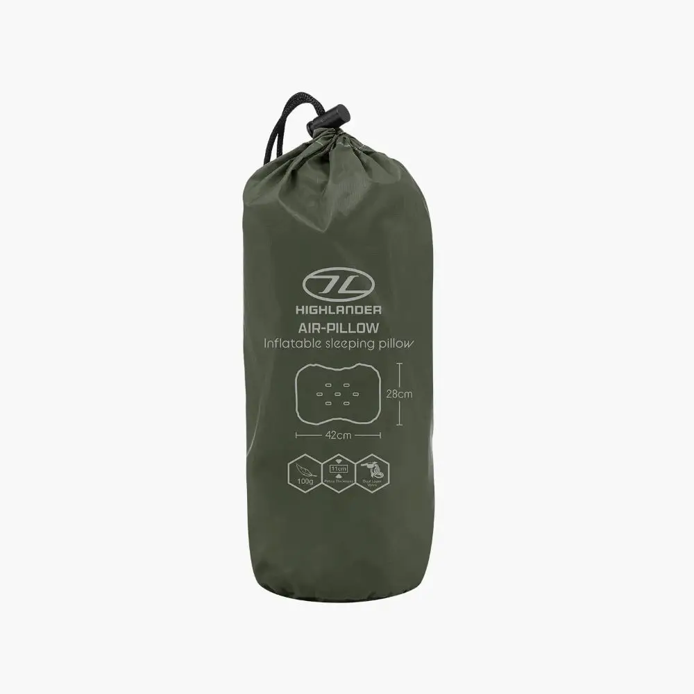 Campingpude Highlander Nap Pak Air – Grøn Campingpude