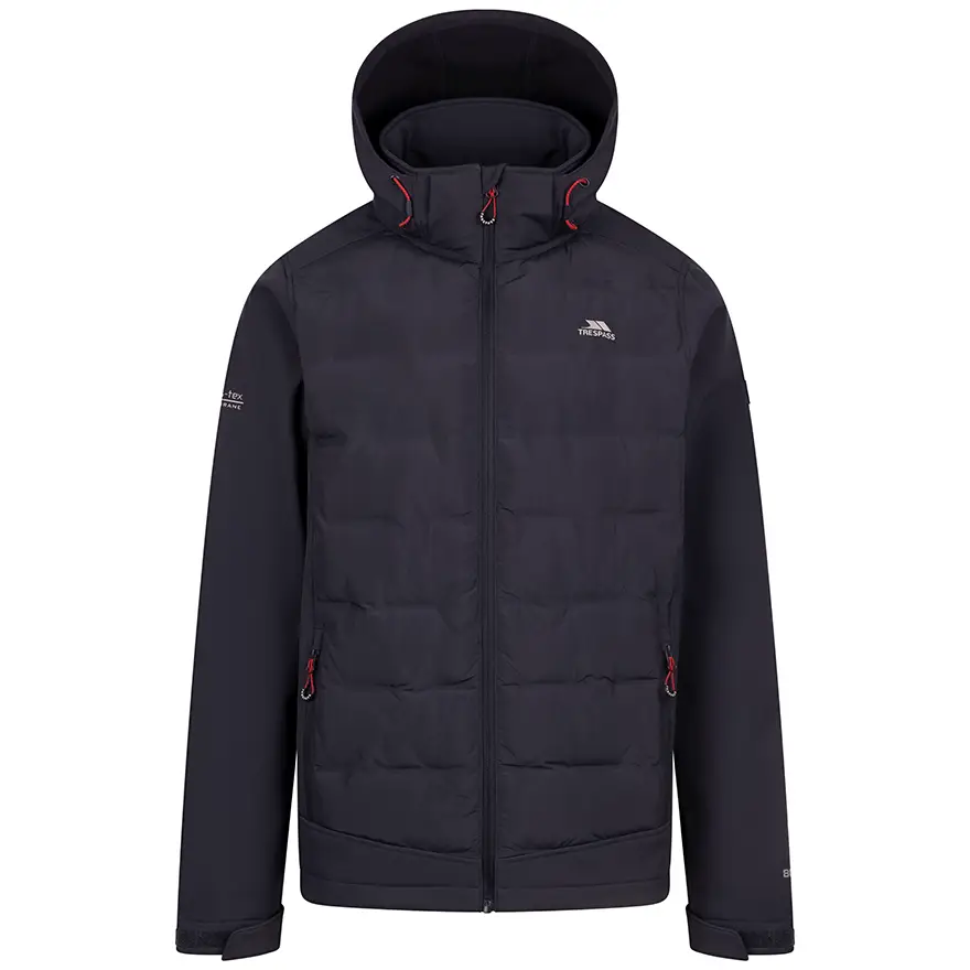 Herre softshelljakke Trespass Alwero mørkegrå Herre softshelljakke