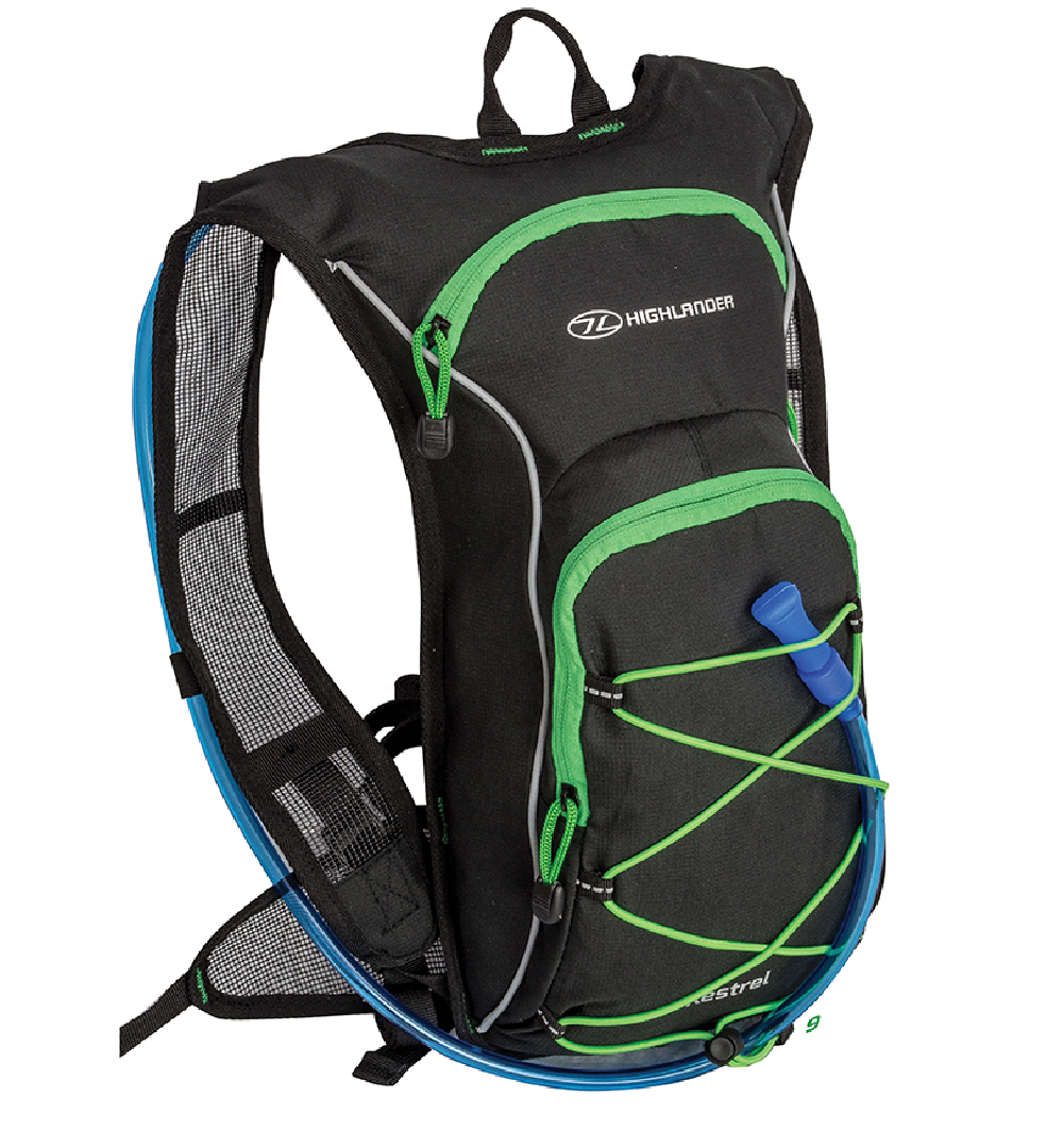 Hydration rygsæk Highlander Kestrel 9L – sort Hydration rygsæk