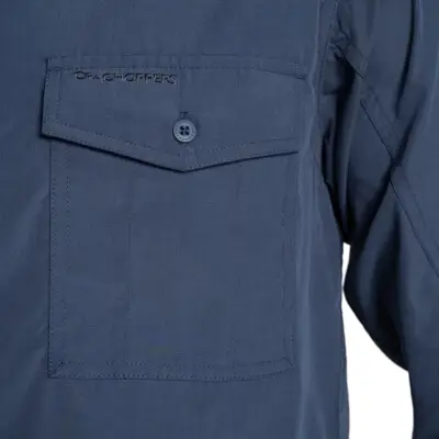 Herreskjorte Craghoppers Kiwi II Long Sleeved Ombre Blue Herreskjorte Craghoppers