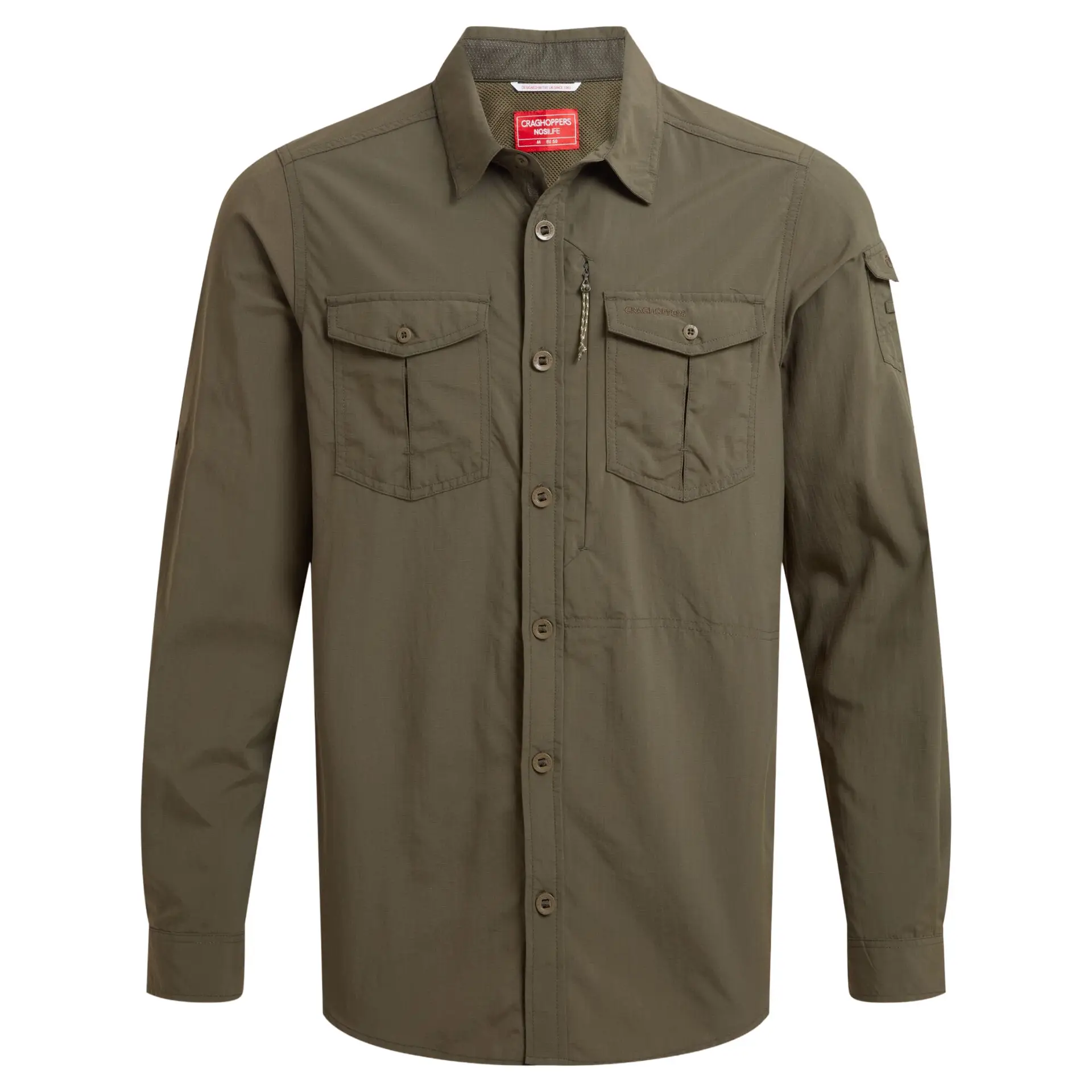 Herreskjorte NosiLife Adventure Long Sleeved Shirt III woodland green Herreskjorte NosiLife Adventure