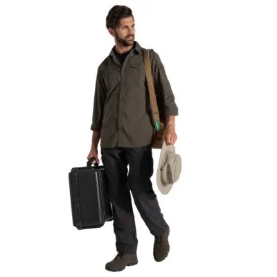 Herreskjorte NosiLife Adventure Long Sleeved Shirt III woodland green Herreskjorte NosiLife Adventure