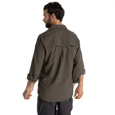 Herreskjorte NosiLife Adventure Long Sleeved Shirt III woodland green Herreskjorte NosiLife Adventure