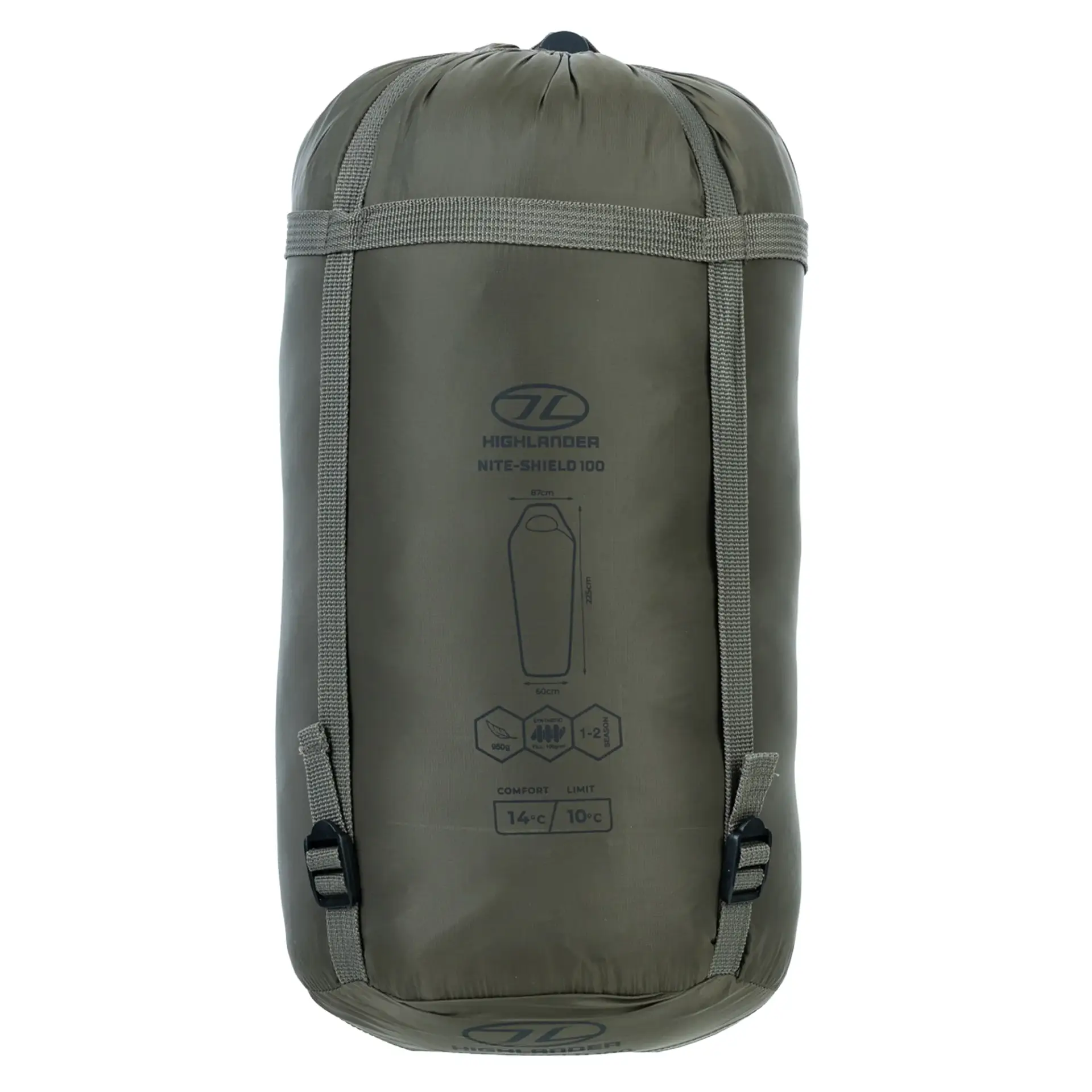 Sovepose Highlander Nite-Shield 100 – Olivengrøn Sovepose Highlander