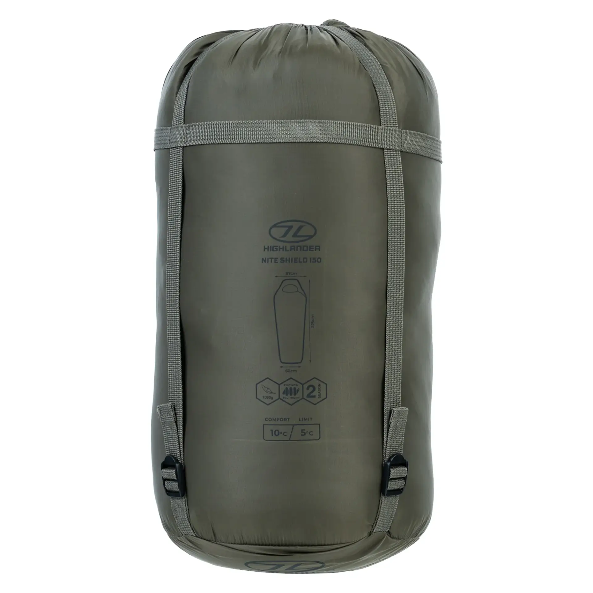 Sovepose Highlander Nite-Shield 150 – Olivengrøn Sovepose Highlander