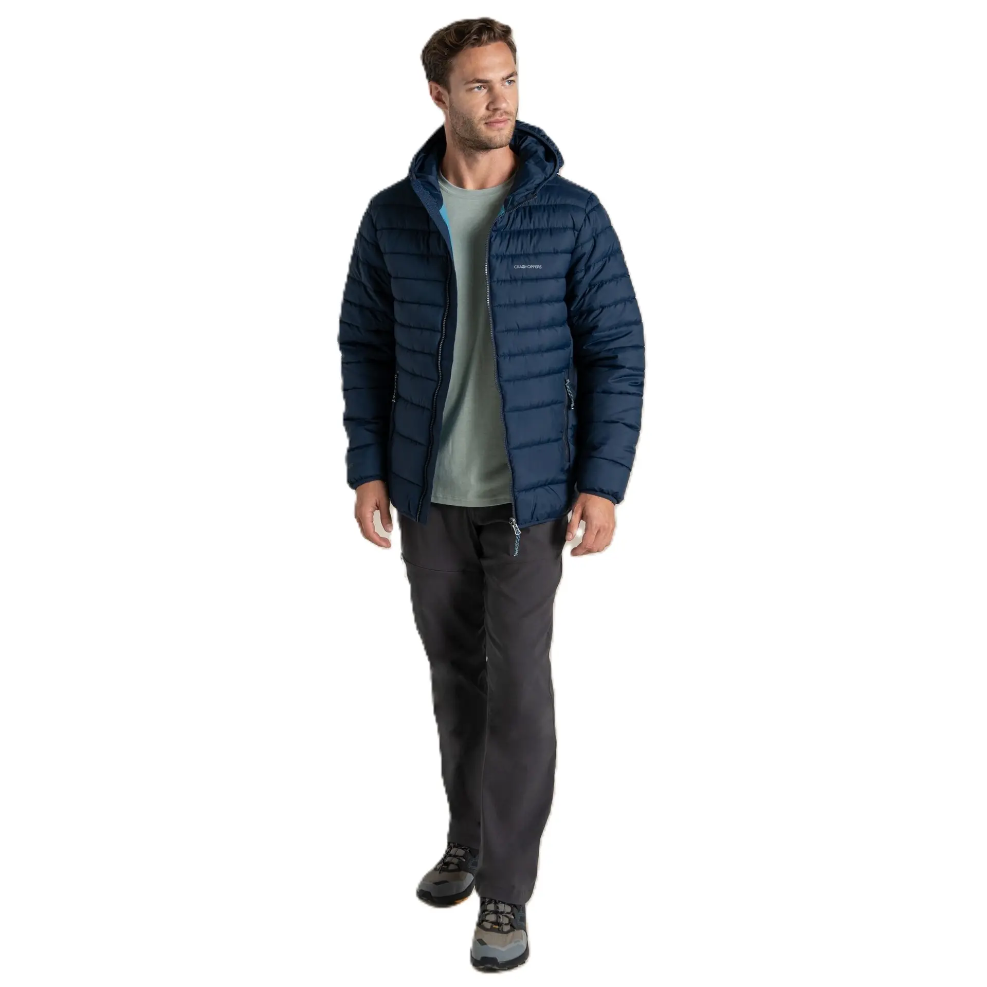 Compresslite IX Hooded Insulating Jacket Blue Navy Herre vandrejakke