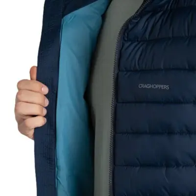 Compresslite IX Hooded Insulating Jacket Blue Navy Herre vandrejakke