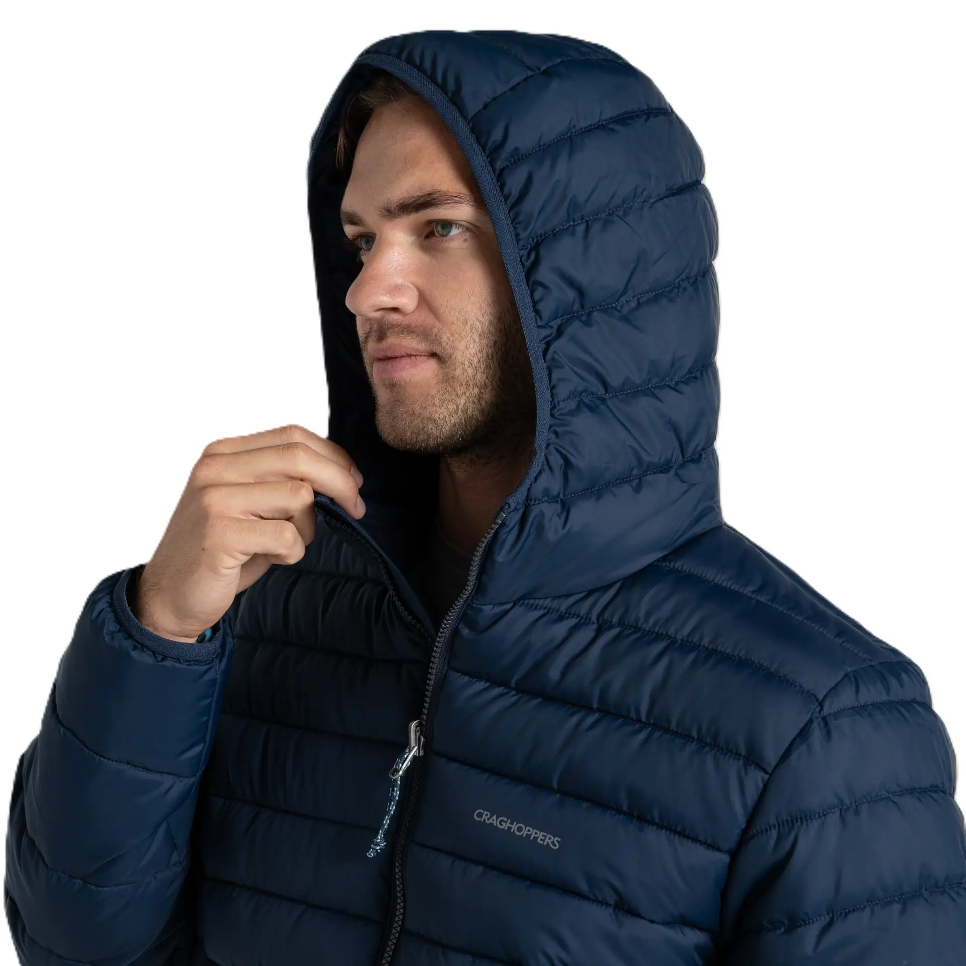 Compresslite IX Hooded Insulating Jacket Blue Navy Herre vandrejakke