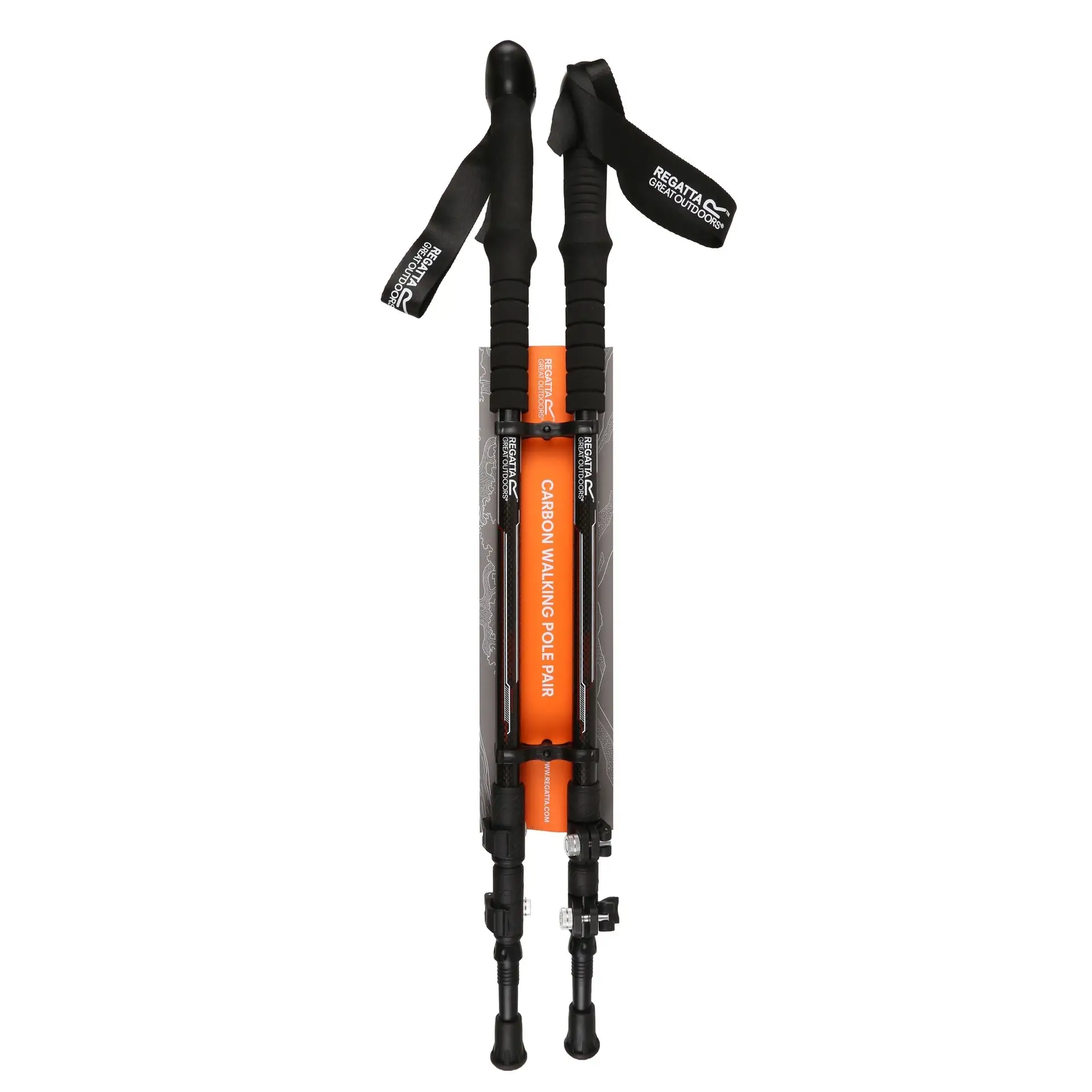Regatta Carbon vandrestave 2 stk. – Sort Carbon vandrestave