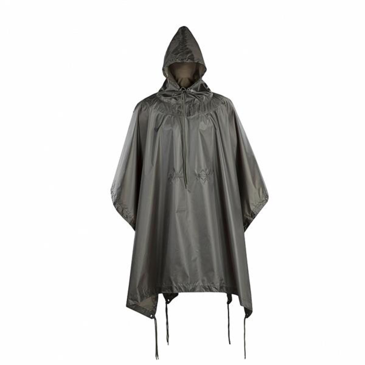 Regnponcho M-Tac – 3-i-1 poncho og tarp – Olivengrøn Regnponcho